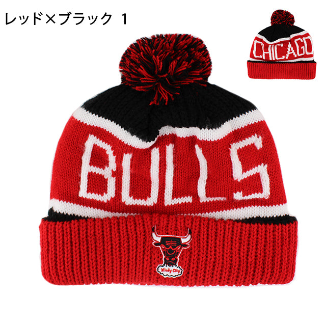 47ブランド ニットキャップ ビーニー シカゴ ブルズ NBA THE-CALGARY POM KNIT BEANIE 47BRAND CHICAGO BULLS