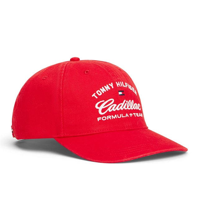 海外取寄 トミーヒルフィガー キャップ キャデラック F1チーム COLLAB LOGO ADJUSTABLE CAP RED