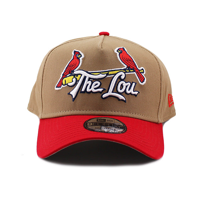 シティコネクト ニューエラ キャップ 9FORTY スナップバック セントルイス カージナルス MLB CITY CONNECT A-FRAME ALT SNAPBACK CAP KHAKI