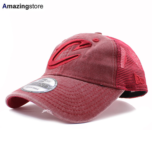ニューエラ 9TWENTY メッシュキャップ クリーブランド キャバリアーズ NBA TONAL-WASHED TRUCKER MESH CAP BURGUNDY