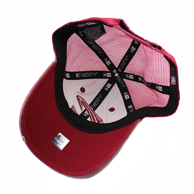 ニューエラ 9TWENTY メッシュキャップ クリーブランド キャバリアーズ NBA TONAL-WASHED TRUCKER MESH CAP BURGUNDY