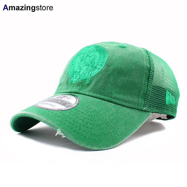 ニューエラ 9TWENTY メッシュキャップ ボストン セルティックス NBA TONAL-WASHED TRUCKER MESH CAP GREEN