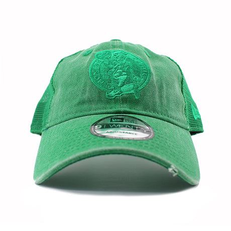 ニューエラ 9TWENTY メッシュキャップ ボストン セルティックス NBA TONAL-WASHED TRUCKER MESH CAP GREEN
