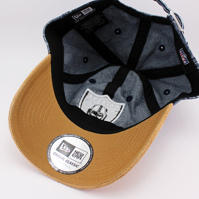 ニューエラ キャップ カジュアルクラシック ラスベガス レイダース NFL CASUAL CLASSIC STRAPBACK CAP WASHED DENIM
