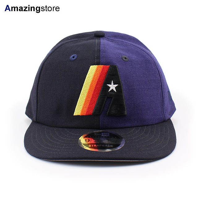 ニューエラ キャップ RC9FIFTY ヒューストン アストロズ MLB RETRO CROWN WOOLEN SHADES STRAPBACK CAP NAVY