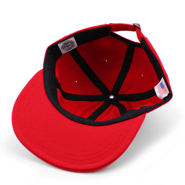 クーパーズタウンボールキャップ ロサンゼルス エンゼルス 1943 STRAPBACK CAP RED