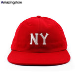 クーパーズタウンボールキャップ ニューヨーク ブラックヤンキース 1936 STRAPBACK CAP RED