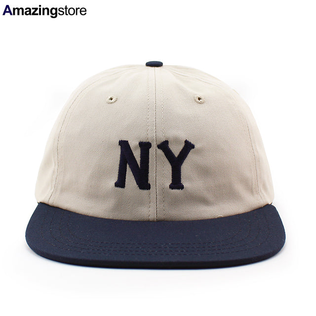 クーパーズタウンボールキャップ ニューヨーク ブラックヤンキース 1936 STRAPBACK CAP STONE NAVY