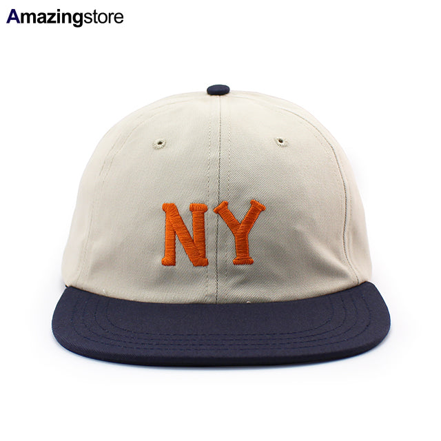 クーパーズタウンボールキャップ ニューヨーク ブラックヤンキース 1936 STRAPBACK CAP STONE NAVY ORANGE