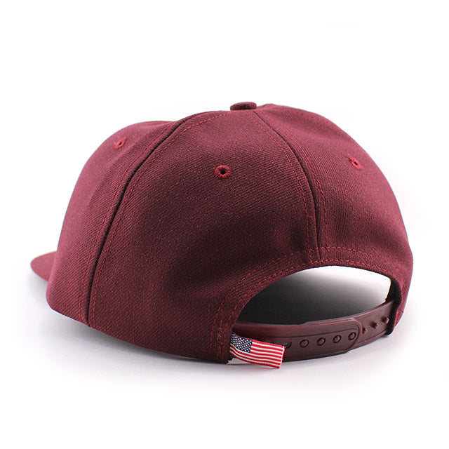 クーパーズタウンボールキャップ ニューヨーク ブラックヤンキース 1936 WOOL SAGE STRAPBACK CAP MAROON
