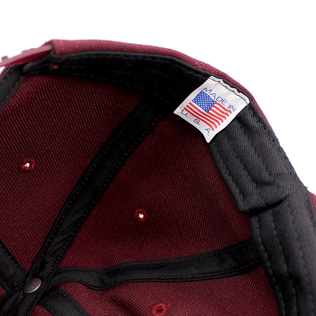 クーパーズタウンボールキャップ ニューヨーク ブラックヤンキース 1936 WOOL SAGE STRAPBACK CAP MAROON