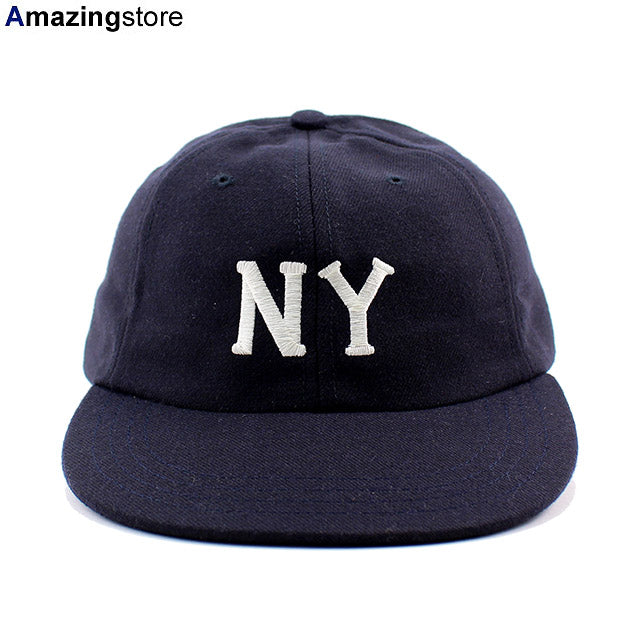 クーパーズタウンボールキャップ ニューヨーク ブラックヤンキース 1936 WOOL SAGE STRAPBACK CAP NAVY