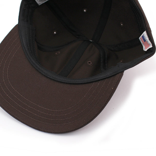 クーパーズタウンボールキャップ COTTON SOLID STRAPBACK CAP BROWN