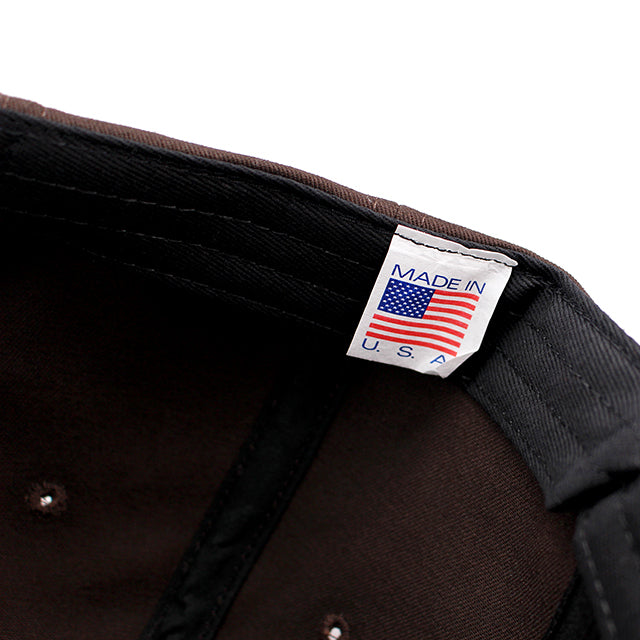 クーパーズタウンボールキャップ COTTON SOLID STRAPBACK CAP BROWN