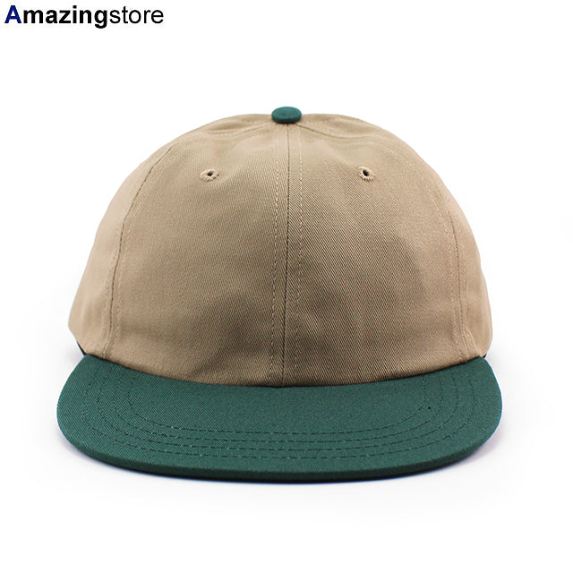 クーパーズタウンボールキャップ COTTON SOLID STRAPBACK CAP KHAKI GREEN