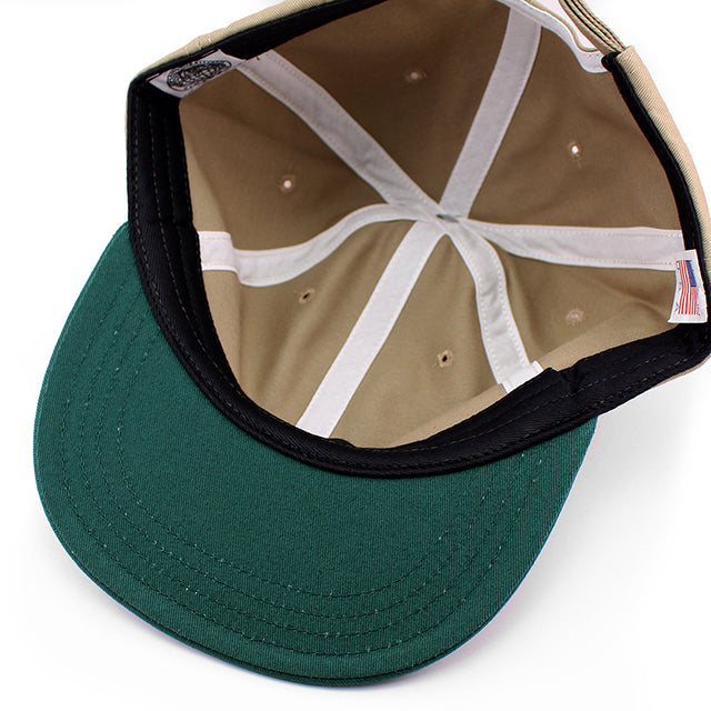 クーパーズタウンボールキャップ COTTON SOLID STRAPBACK CAP KHAKI GREEN