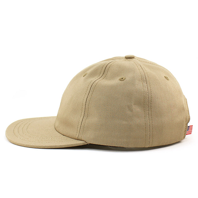 クーパーズタウンボールキャップ COTTON SOLID STRAPBACK CAP KHAKI COOPERSTOWN BALL CAP