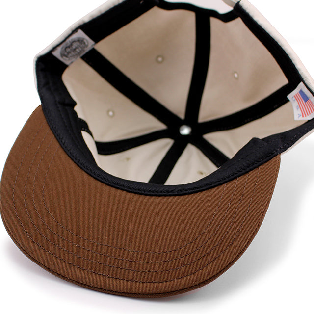 クーパーズタウンボールキャップ COTTON SOLID STRAPBACK CAP STONE BROWN