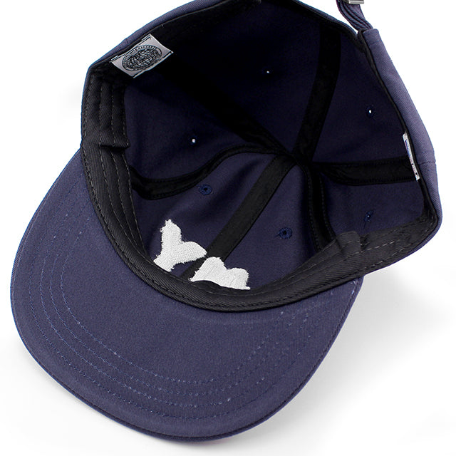 クーパーズタウンボールキャップ ニューヨーク NY CHAIN STITCH STRAPBACK CAP NAVY WHITE