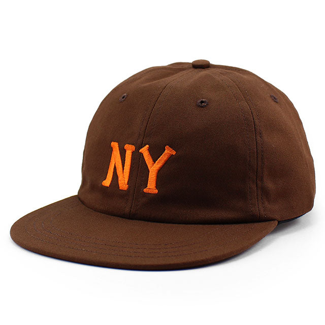 クーパーズタウンボールキャップ ニューヨーク ブラックヤンキース 1936 STRAPBACK CAP BROWN ORANGE