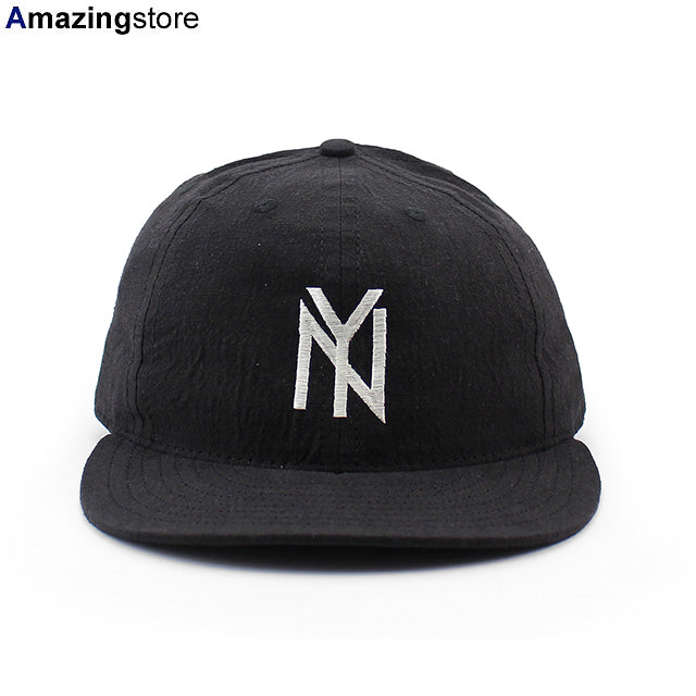 クーパーズタウンボールキャップ ニューヨーク ブラックヤンキース 1951 LINEN COTTON STRAPBACK CAP BLACK