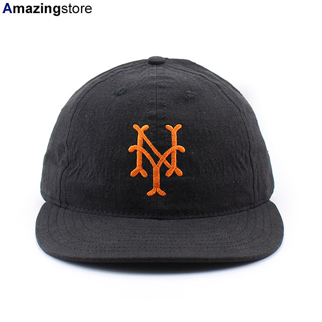 クーパーズタウンボールキャップ ニューヨーク キューバンズ 1947 LINEN COTTON STRAPBACK CAP BLACK