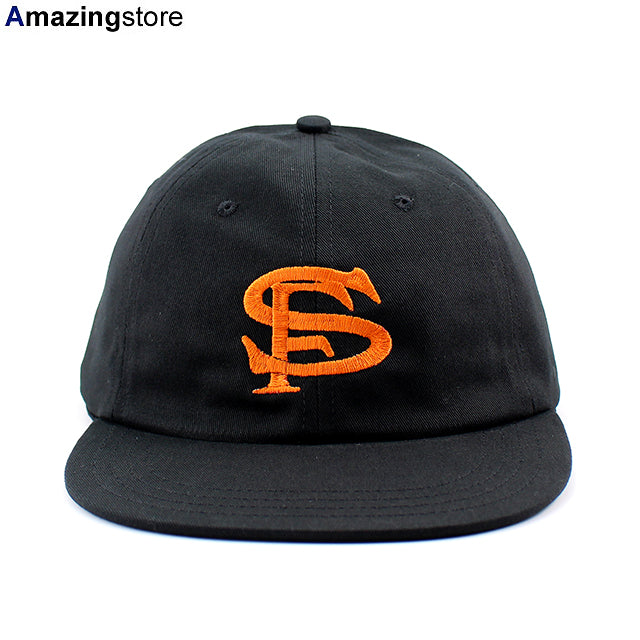 クーパーズタウンボールキャップ サンフランシスコ シールズ 1931 STRAPBACK CAP BLACK ORANGE