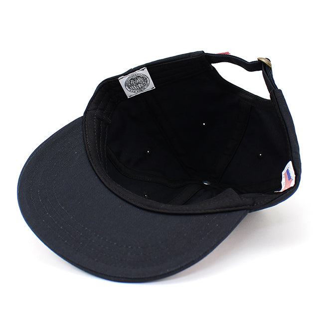 クーパーズタウンボールキャップ WASHED COTTON SOLID STRAPBACK CAP BLACK