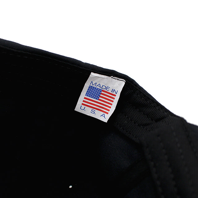 クーパーズタウンボールキャップ WASHED COTTON SOLID STRAPBACK CAP BLACK