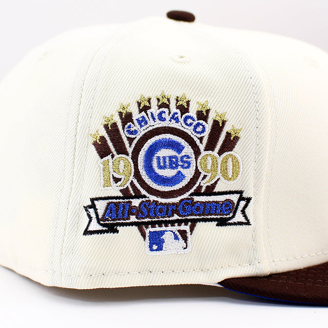 ニューエラ キャップ 59FIFTY シカゴ カブス MLB 1990 ALL STAR GAME FITTED CAP CHROME BURNT WOOD