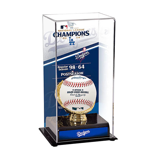 即日発送 2024 ナ・リーグ ディビジョンチャンピオン ボールディスプレー ロサンゼルス ドジャース POSTSEASON NATIONAL LEAGUE CHAMPIONS SUBLIMATED DISPLAY CASE