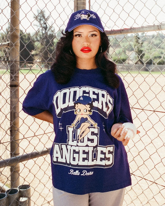 海外取寄 ニューエラ キャップ 9TWENTY ロサンゼルス ドジャース ベラ ドーニャ BETTY BOOP STRAPBACK CAP ROYAL BLUE