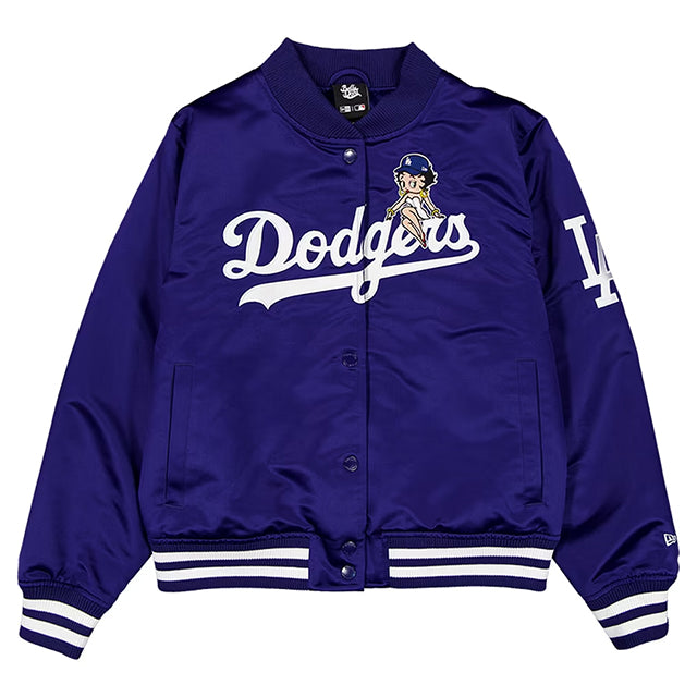 海外取寄 女性用 ニューエラ ジャケット ロサンゼルス ドジャース ベラ ドーニャ WOMEN'S BETTY BOOP FULL-SNAP JACKET ROYAL BLUE