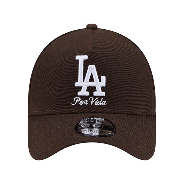 海外取寄 ニューエラ キャップ 9FORTY スナップバック ロサンゼルス ドジャース ベラ ドーニャ POR VIDA A-FRAME SNAPBACK CAP BROWN