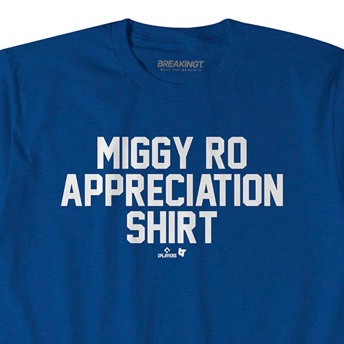 ミゲル ロハスモデル 海外取寄 ロサンゼルス ドジャース Tシャツ APPRECIATION T-SHIRT ROYAL BLUE