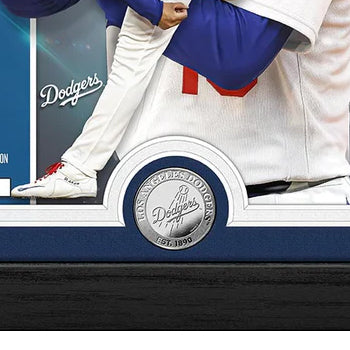 山本由伸モデル 海外取寄 額入りコラージュフレーム ロサンゼルス ドジャース ARTIST PROOF SILVER COIN PHOTO MINT