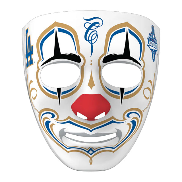 2025 ワールドシリーズチャンピオン ロサンゼルス ドジャース 海外取寄 マスク MISTER CARTOON CROWN MASK STADIUM EDITION 2025 WORLD SERIES CHAMPIONS WHITE