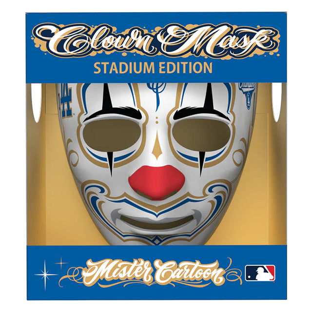 2025 ワールドシリーズチャンピオン ロサンゼルス ドジャース 海外取寄 マスク MISTER CARTOON CROWN MASK STADIUM EDITION 2025 WORLD SERIES CHAMPIONS WHITE