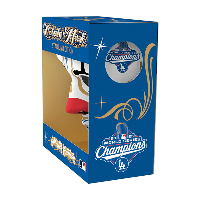 2025 ワールドシリーズチャンピオン ロサンゼルス ドジャース 海外取寄 マスク MISTER CARTOON CROWN MASK STADIUM EDITION 2025 WORLD SERIES CHAMPIONS WHITE