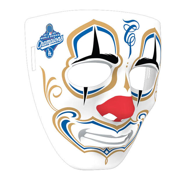 2025 ワールドシリーズチャンピオン ロサンゼルス ドジャース 海外取寄 マスク MISTER CARTOON CROWN MASK STADIUM EDITION 2025 WORLD SERIES CHAMPIONS NAME&NUMBER