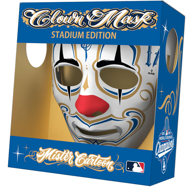2025 ワールドシリーズチャンピオン ロサンゼルス ドジャース 海外取寄 マスク MISTER CARTOON CROWN MASK STADIUM EDITION 2025 WORLD SERIES CHAMPIONS NAME&NUMBER
