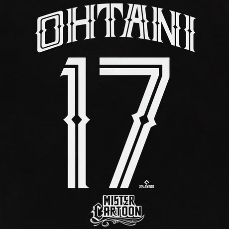 大谷翔平モデル Tシャツ 海外取寄 ロサンゼルス ドジャース MISTER CARTOON NAME&NUMBER T-SHIRT BLACK