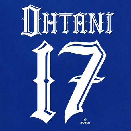 大谷翔平モデル Tシャツ 海外取寄 ロサンゼルス ドジャース MISTER CARTOON NAME&NUMBER T-SHIRT ROYAL BLUE