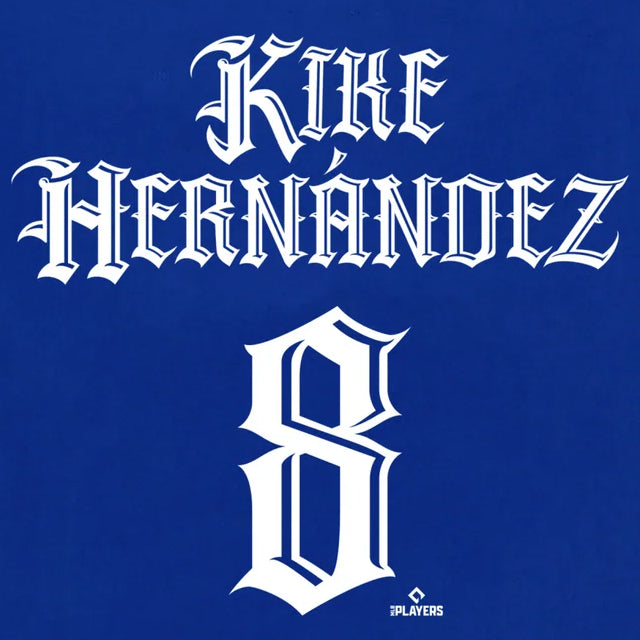 キケ ヘルナンデスモデル Tシャツ 海外取寄 ロサンゼルス ドジャース MISTER CARTOON NAME&NUMBER T-SHIRT ROYAL BLUE