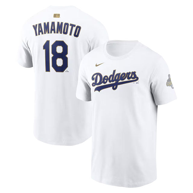 2026 ゴールドコレクション 山本由伸モデル NIKE Tシャツ ロサンゼルス ドジャース