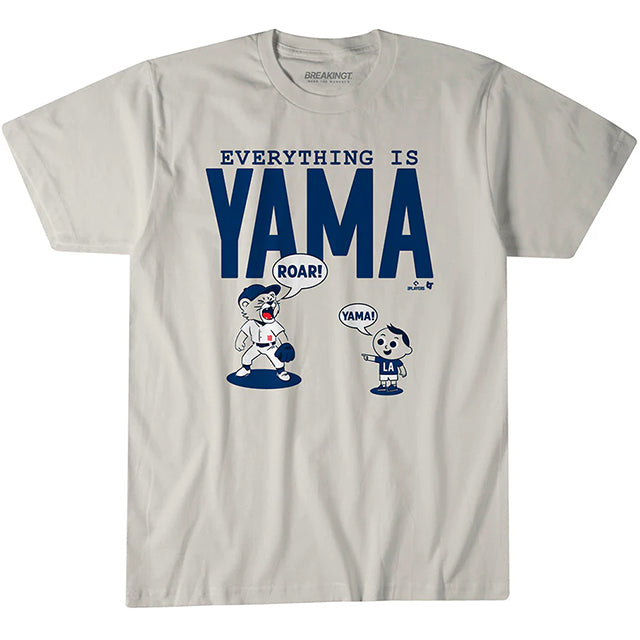 山本由伸モデル 海外取寄 ロサンゼルス ドジャース Tシャツ EVERYTHING IS YAMA T-SHIRT OFF WHITE