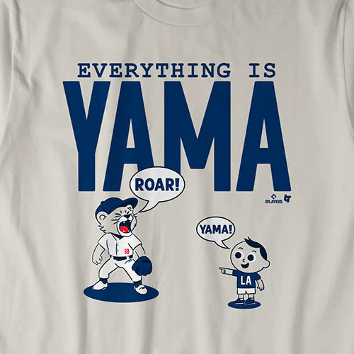 山本由伸モデル 海外取寄 ロサンゼルス ドジャース Tシャツ EVERYTHING IS YAMA T-SHIRT OFF WHITE