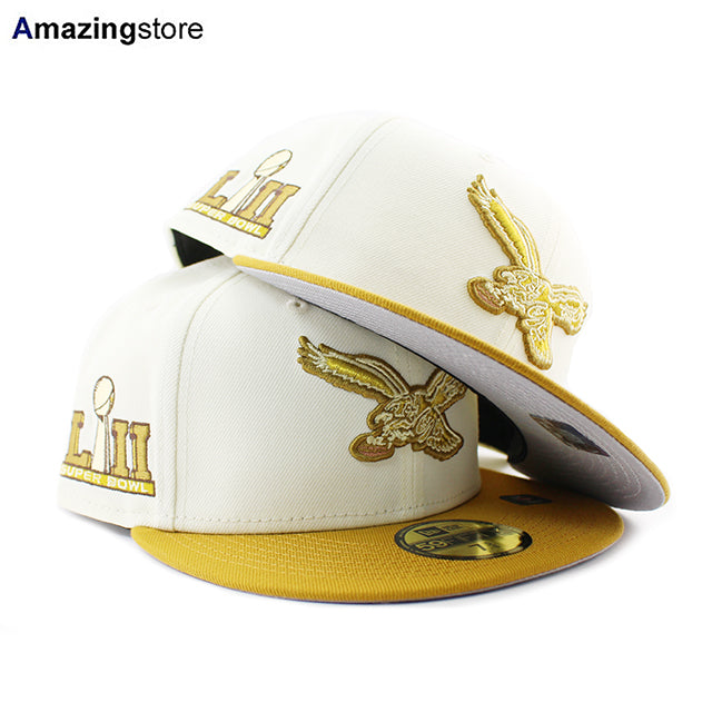 ニューエラ キャップ 59FIFTY フィラデルフィア イーグルス NFL SUPER BOWL LII TWO TONE CITY ICON FITTED CAP CHROME