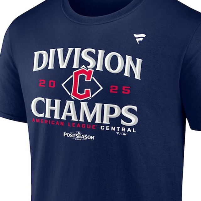 2025 アメリカンリーグ中地区チャンピオン ロッカールームモデル 海外取寄 Tシャツ クリーブランド ガーディアンズ MLB 2025 AL CENTRAL DIVISION CHAMPIONS LOCKER ROOM T-SHIRTS NAVY