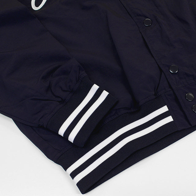 ファナティクス ジャケット ニューヨーク ヤンキース FANATICS STANDARD LOGO SATIN JACKET NAVY